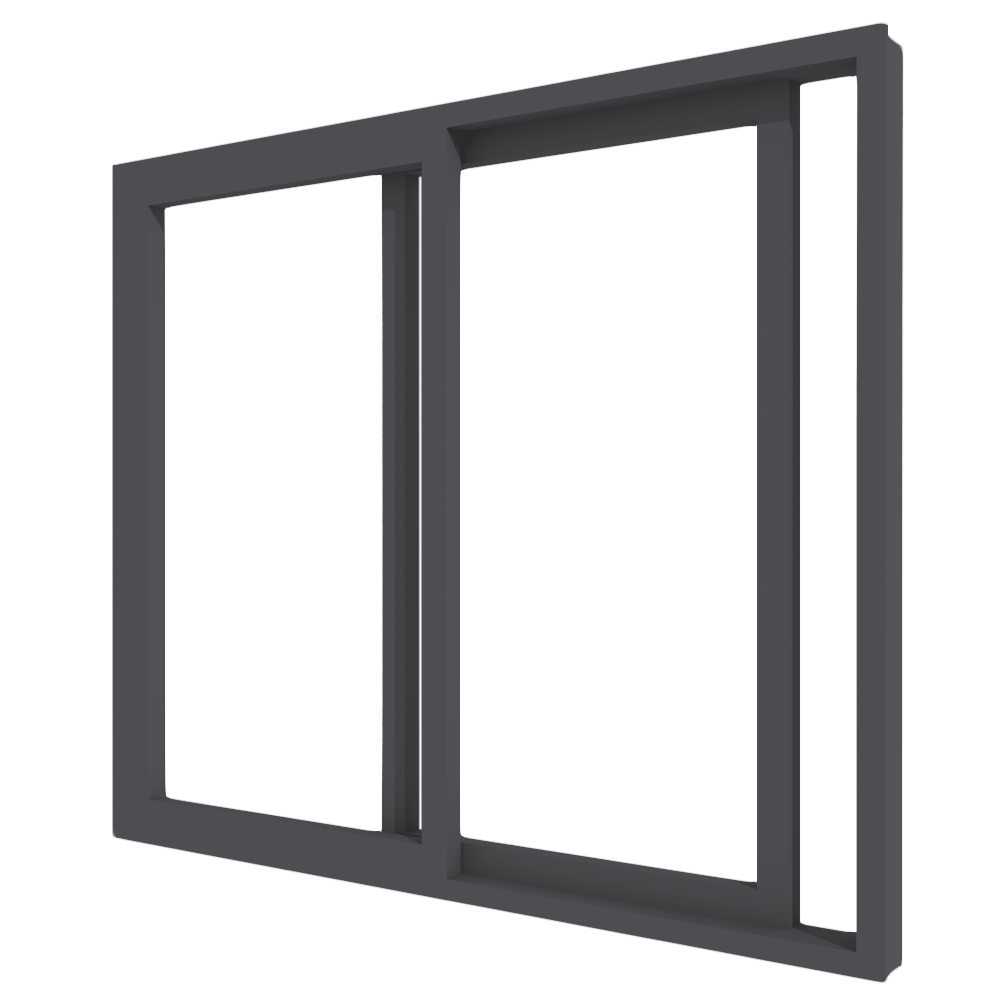 2-delige schuifpui | Aluminium