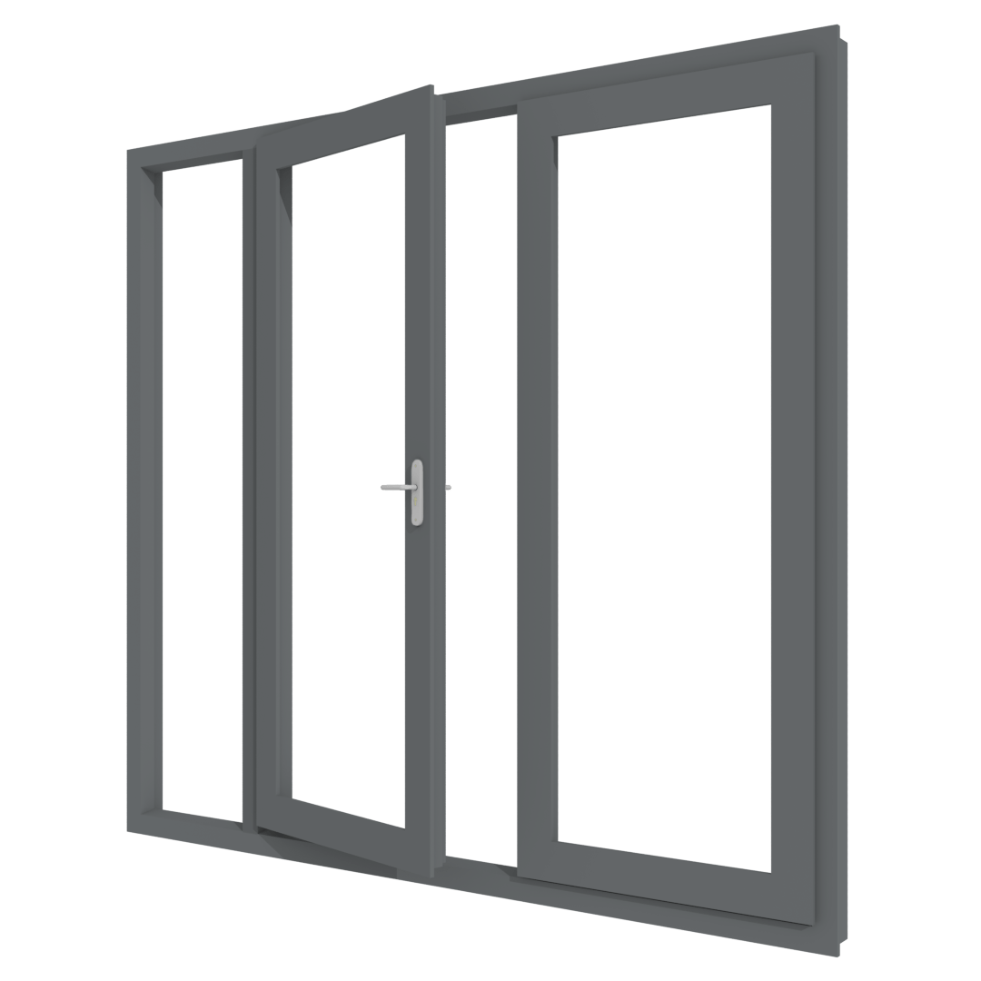 tuindeur met zijlicht links buitendraaiend aluminium