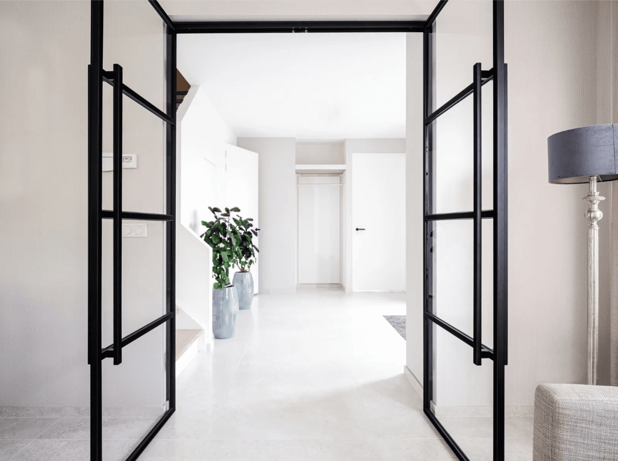 Stalen Scharnierdeur dubbel 4-vaks