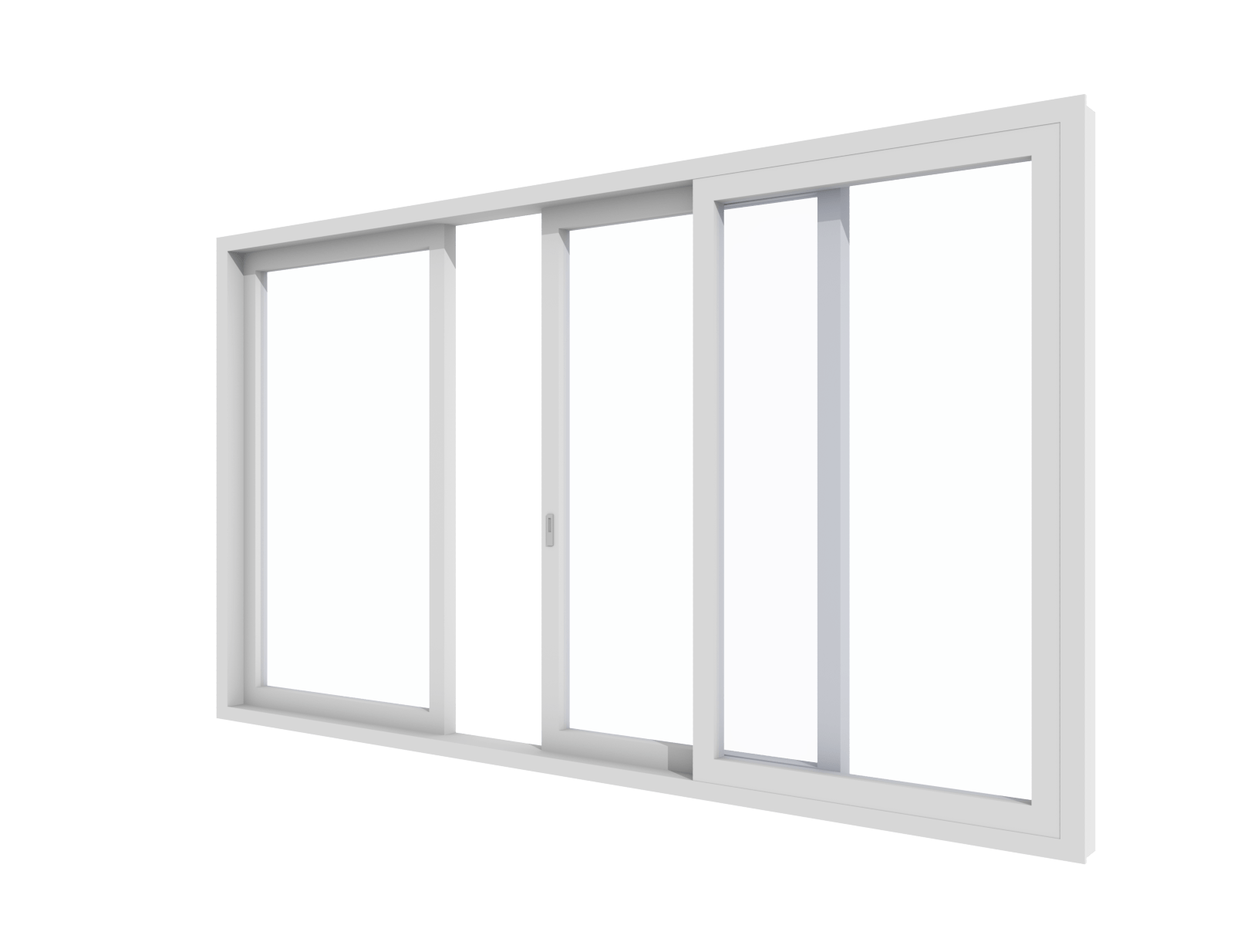 Kunststof Hefschuifpui 3 delig