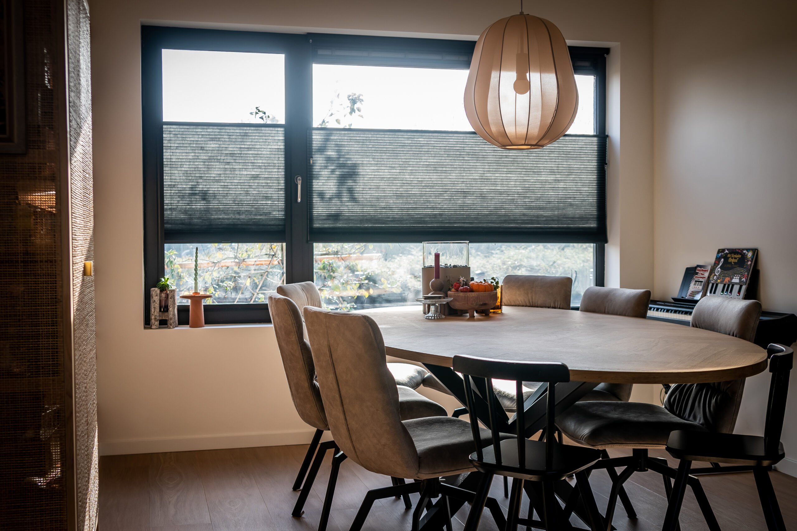 Vast glas | 2 vakken horizontaal | aluminium