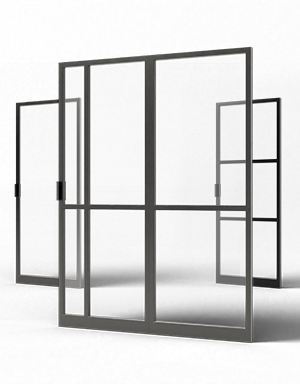 Staalo enkele taatsdeur twee vakken gelijk met zijlicht rechts bij Toelevering Online