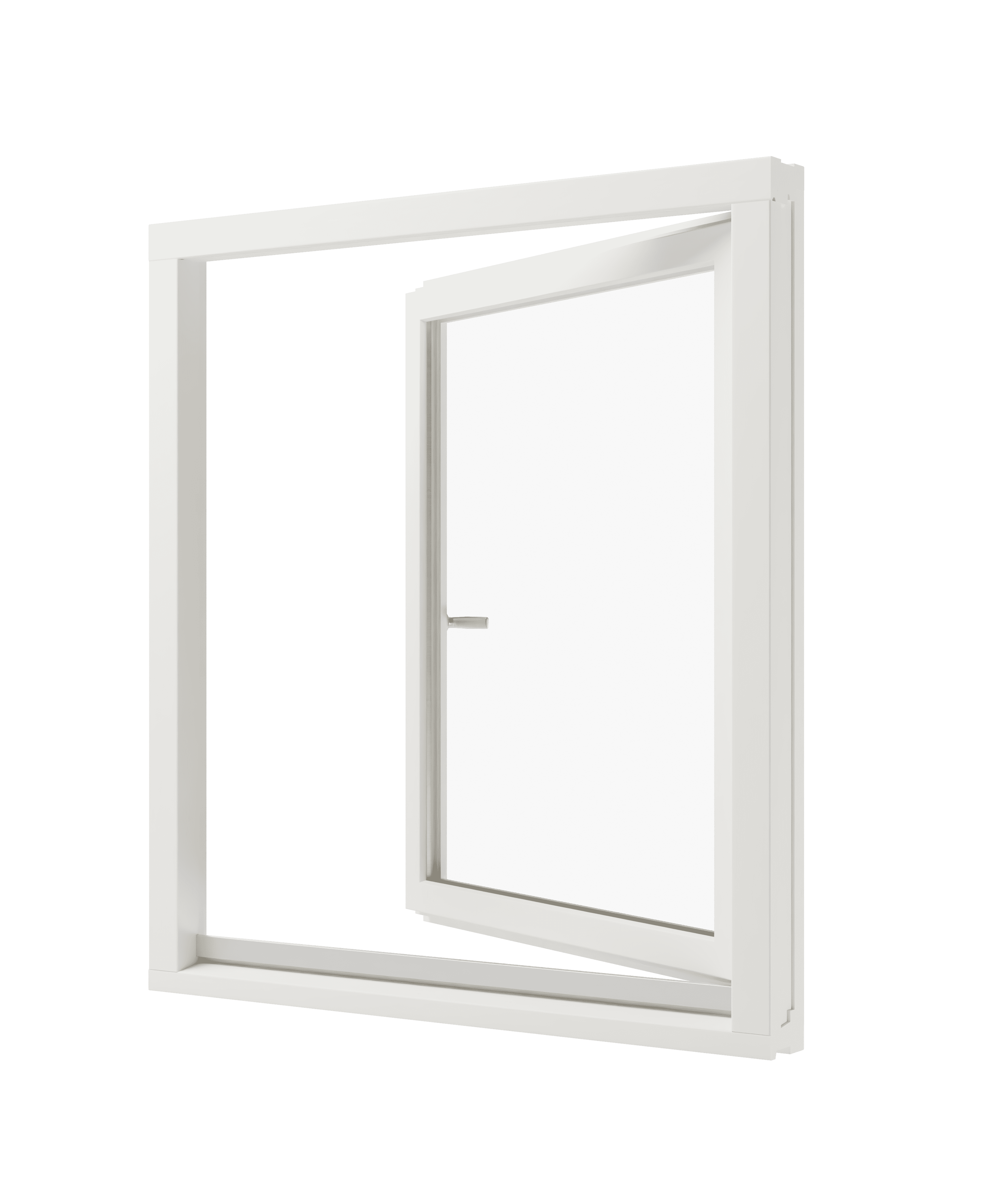 Draaikiepraam 1 vak mahonie