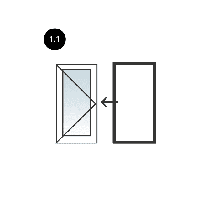 Montagetips: Houten deurkozijn plaatsen met deur. Stap 1.1